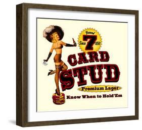 7 Card Stud Premium Lager-null-Framed Giclee Print