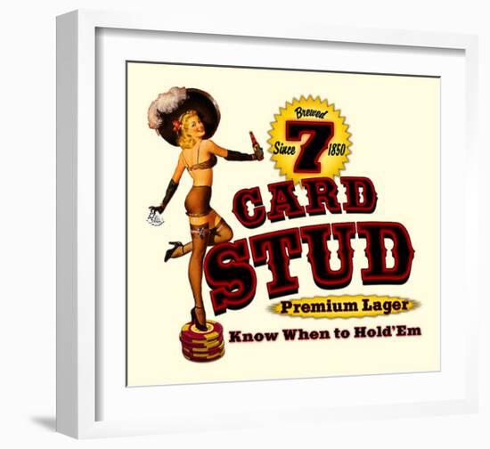 7 Card Stud Premium Lager-null-Framed Giclee Print