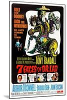 7 Faces of Dr. Lao, (aka Seven Faces of Dr. Lao), US poster, Tony Randall, 1964-null-Mounted Art Print