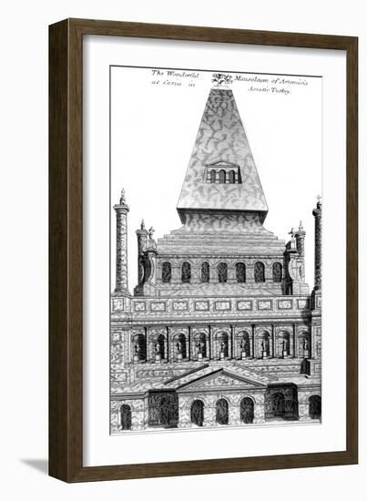 7 Wonders, Mausoleum, Mus-null-Framed Art Print