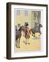 7 Year Old Napoleon Rides an Unruly Horse, 1777-Jacques de Breville-Framed Art Print