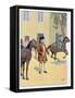 7 Year Old Napoleon Rides an Unruly Horse, 1777-Jacques de Breville-Framed Stretched Canvas