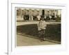 7 Year Old Newsboy Ferris in Mobile, Alabama, 1914-Lewis Wickes Hine-Framed Photographic Print