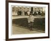 7 Year Old Newsboy Ferris in Mobile, Alabama, 1914-Lewis Wickes Hine-Framed Photographic Print