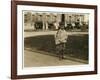 7 Year Old Newsboy Ferris in Mobile, Alabama, 1914-Lewis Wickes Hine-Framed Photographic Print