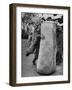 7 Year Old Tackling Dummy During Practice-Wallace Kirkland-Framed Photographic Print