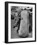 7 Year Old Tackling Dummy During Practice-Wallace Kirkland-Framed Photographic Print