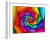 70's Psychedelic Spiral-flArk-Framed Art Print