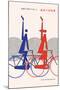 70th Anniversary of Miyata Bicycles-Hiroshi Ohchi-Mounted Art Print