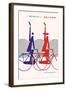 70th Anniversary of Miyata Bicycles-Hiroshi Ohchi-Framed Art Print