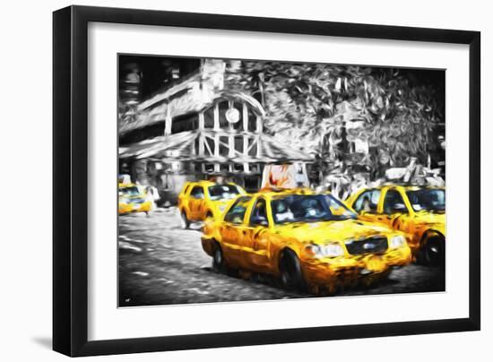 72 Taxis Station II - In the Style of Oil Painting-Philippe Hugonnard-Framed Giclee Print