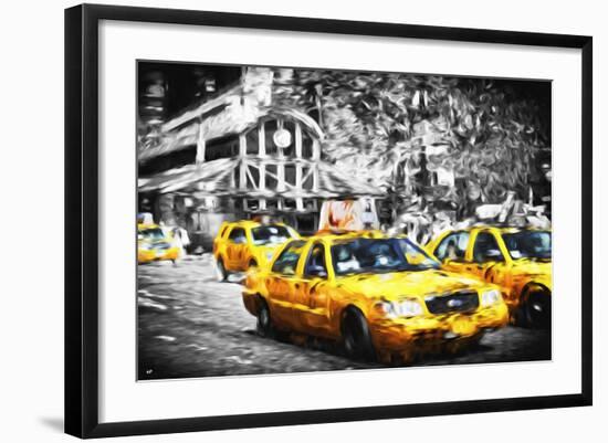 72 Taxis Station II - In the Style of Oil Painting-Philippe Hugonnard-Framed Giclee Print