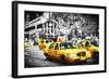 72 Taxis Station II - In the Style of Oil Painting-Philippe Hugonnard-Framed Giclee Print