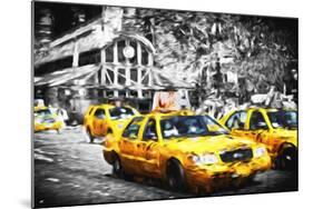 72 Taxis Station II - In the Style of Oil Painting-Philippe Hugonnard-Mounted Giclee Print