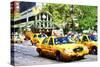 72 Taxis Station - In the Style of Oil Painting-Philippe Hugonnard-Stretched Canvas