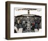 737 Fight Deck 1980s-null-Framed Art Print