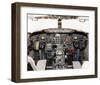 737 Fight Deck 1980s-null-Framed Art Print