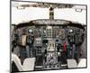 737 Fight Deck 1980s-null-Mounted Art Print
