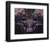 737 Flight deck before Take-Off-null-Framed Art Print