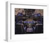 737 Flight deck before Take-Off-null-Framed Art Print