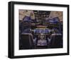 737 Flight deck before Take-Off-null-Framed Art Print