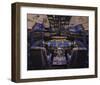 737 Flight deck before Take-Off-null-Framed Art Print