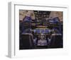 737 Flight deck before Take-Off-null-Framed Art Print