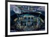 737 Next Generation flight deck-null-Framed Premium Giclee Print