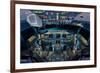 737 Next Generation flight deck-null-Framed Premium Giclee Print