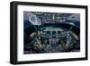 737 Next Generation flight deck-null-Framed Art Print