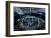 737 Next Generation flight deck-null-Framed Art Print