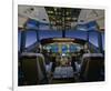 737 pilot-centered flight deck-null-Framed Premium Giclee Print