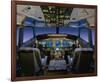 737 pilot-centered flight deck-null-Framed Premium Giclee Print