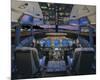 737 pilot-centered flight deck-null-Mounted Premium Giclee Print