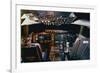 747-400 cockpit digital avionics-null-Framed Art Print