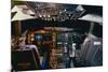 747-400 cockpit digital avionics-null-Mounted Art Print