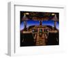 747-400 digital flight deck-null-Framed Art Print