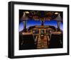 747-400 digital flight deck-null-Framed Art Print