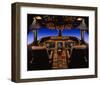 747-400 digital flight deck-null-Framed Art Print