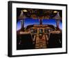 747-400 digital flight deck-null-Framed Art Print