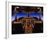 747-400 digital flight deck-null-Framed Art Print