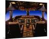 747-400 digital flight deck-null-Mounted Art Print