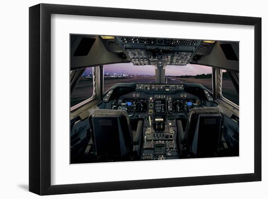 747-400 fastest commerc. plane-null-Framed Art Print