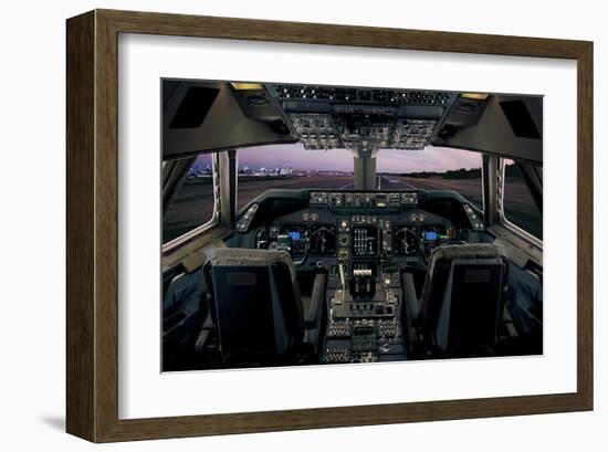 747-400 fastest commerc. plane-null-Framed Art Print