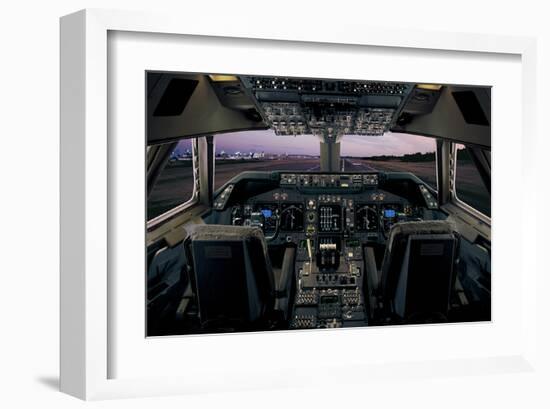 747-400 fastest commerc. plane-null-Framed Art Print