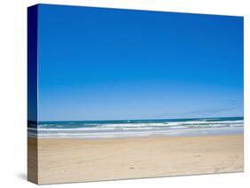 75 Mile Beach with White Sand and Blue Skies, Fraser Island, UNESCO World Heritage Site, Australia-Matthew Williams-Ellis-Stretched Canvas