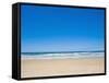 75 Mile Beach with White Sand and Blue Skies, Fraser Island, UNESCO World Heritage Site, Australia-Matthew Williams-Ellis-Framed Stretched Canvas