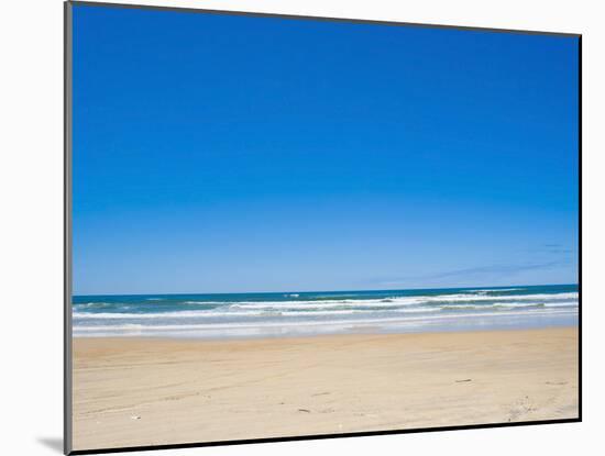 75 Mile Beach with White Sand and Blue Skies, Fraser Island, UNESCO World Heritage Site, Australia-Matthew Williams-Ellis-Mounted Photographic Print