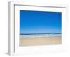 75 Mile Beach with White Sand and Blue Skies, Fraser Island, UNESCO World Heritage Site, Australia-Matthew Williams-Ellis-Framed Photographic Print