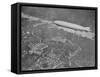 750 Foot Long Graf Zeppelin LZ 127 Flying Above British Capital-null-Framed Stretched Canvas